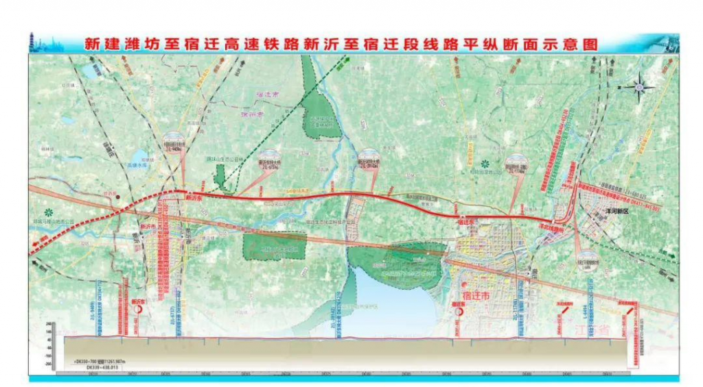 潍宿高铁（潍坊-宿迁）高铁项目初步设计获批