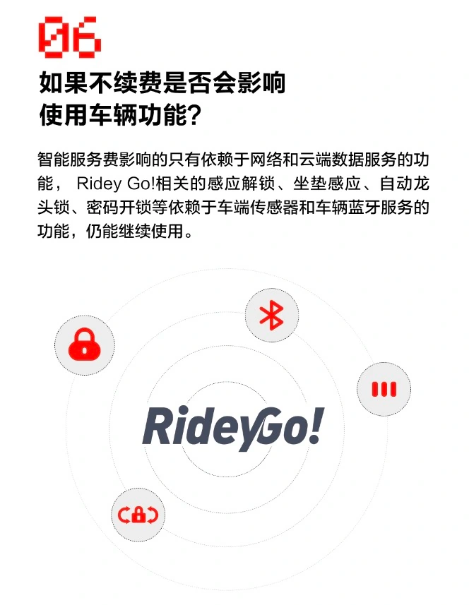 九号出行 App 智能服务新增自动续费功能